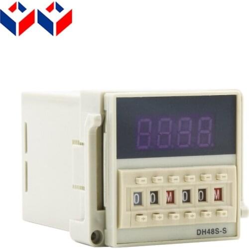 DH48S-S-2Z Time Relay 8 Feet 380V/36V 20-240V Two Sets Delay Contact Digital Display Time Switch