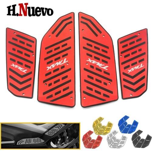 For Yamaha Tmax560 Tech MAX TMAX 560 2019 2020 2021 TMAX530 SX DX Accessories Motorcycle Footrest Pad Cover Foot Rest Mat 4PCS