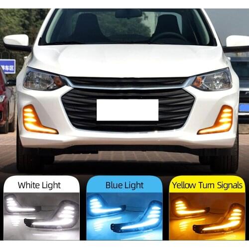 CSCSNL 2PCS For Chevrolet Cavalier 2020 Daytime Running Lights Turn Signal Fog Lamp Cover LED DRL Car Styling