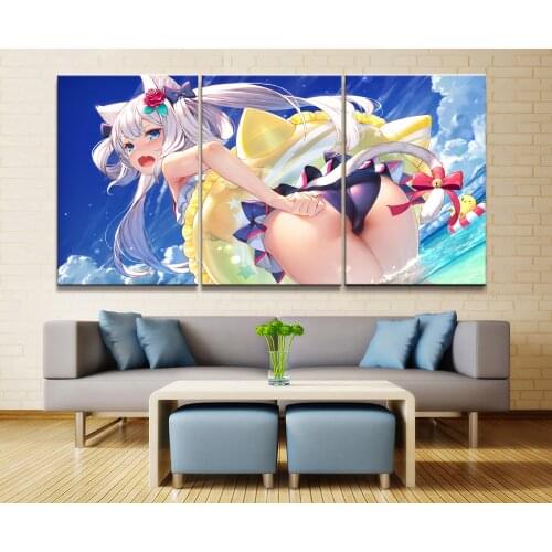 Home Decor Modular Canvas Picture 3 Piece USS Hammann Game Poster Art Painting Poster Wall For Home Canvas Painting Wholesale