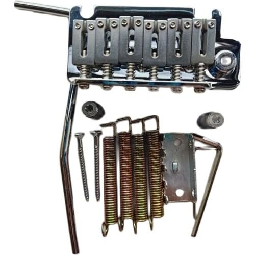 Chrome Tremolo System Bridge 2 Point Bridge Steel Saddle Steel Block MADE IN KOREA
