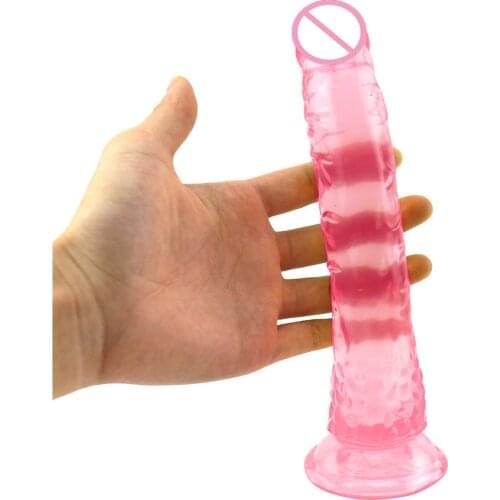 Soft Jelly Dildo Realistic Anal Dildo Penis Suction Cup Male Dick Female Masturbation Erotic Toys for Adult Sex Toys for Woman