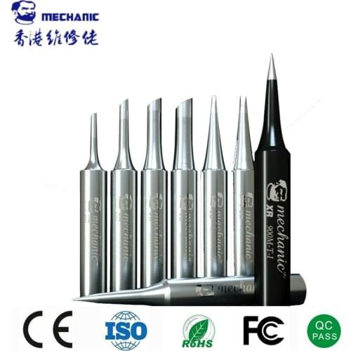 10pcs Mechanic XR MECHANIC High Quality Constant Temperature Internal Heating ESD Soldering Iron Tips 900M-T Solder Welding Tool