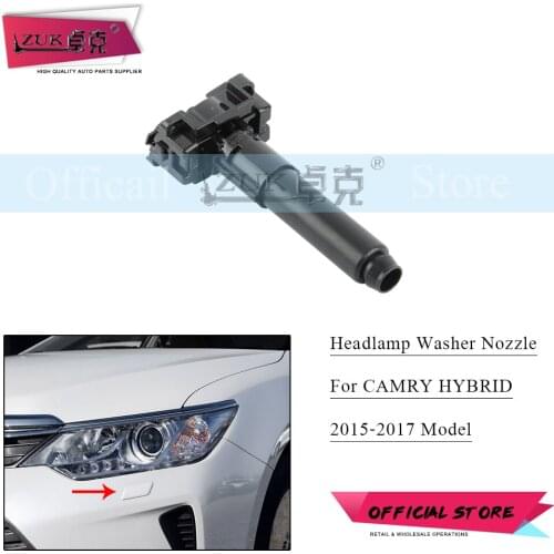 ZUK Headlight Headlamp Washer Nozzle For TOYOTA CAMRY HYBRID 2015 2016 2017 ASV50 AVV50 ASV51 Front Head Light Water Spray Jet
