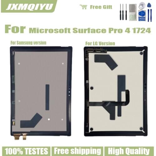 Original LCD For Microsoft Surface Pro 4 1724 LCD Display Touch Screen Digitizer Assembly LG Version For Pro 5 +Transfer Cable