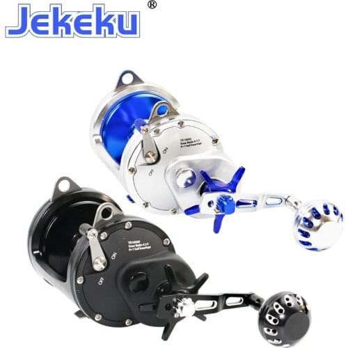 JEKEKU NEW Metal Boat Fishing Reel Sea Jigging Fishing Troll Drum Wheel Max Drag 30KG Anti-corrosion Fishing Reel for Big Fish