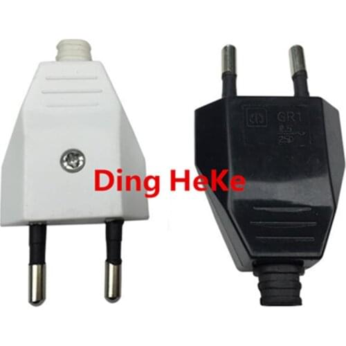 European conector Plug wire plastic enclosure box for electronic core copper foot power line plug Power Adapter switch