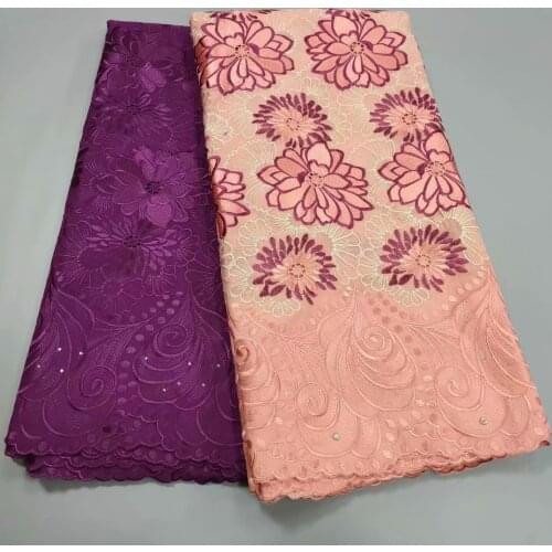 2.5+2.5y swiss lace fabric 2021 new 100%cotton embroidery african fabrics Swiss voile lace in switzerland nigerian lace fabric