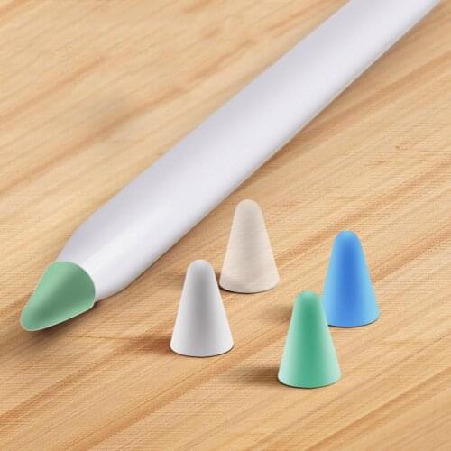 4/8Pcs Nib Silicon Cover Protective Cap Holder Smooth Tou ch S Pen Stylus Nib Cover Protector Case for iPad Pencil 1/2