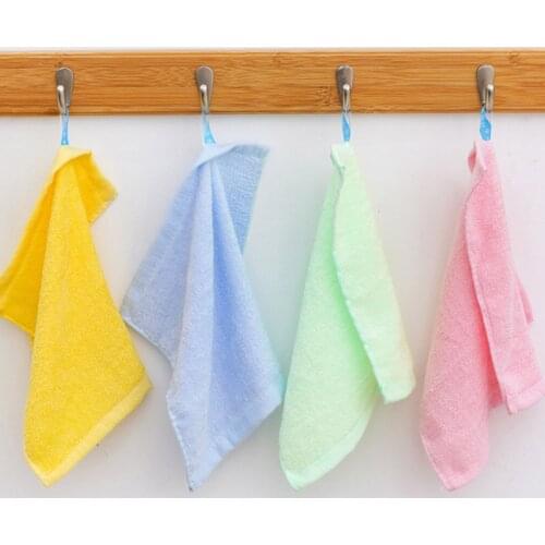 Super Absorbent Dishcloth Anti-grease for Household 26*26CM Cleaning Cloth Bamboo Fiber Pure Color Kitchen Supplies 1Pcs