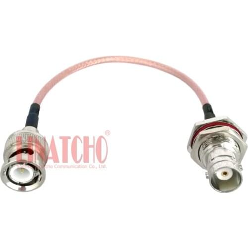 0.5ft 15cm RG316 waterproof BNC male to female bnc jumper coaxial cable