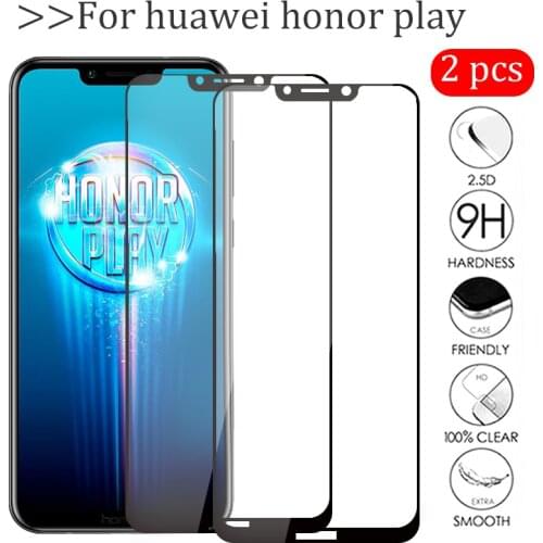 2pcs/lot On Honor Play Glass For Huawei Honor Play 6.3 COR-L29 Tempered Glas Hauwei Hono Play Protective Film Screen Protector