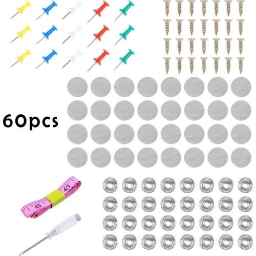 60pcs/set Car Roof Fixed Buckle Repair Rivets Sagging Headliner Fix Repair Pins Snap Rivet Accessories For BMW E 46 60 Golf