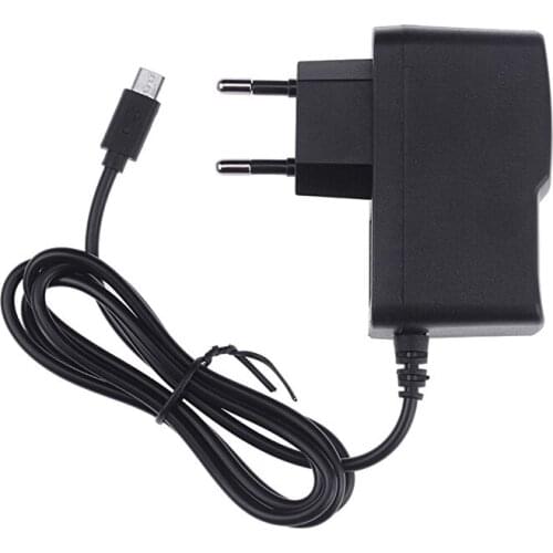 100PCS 5V 2A V8 Micro DC Charger EU plug USB Charger Charging Adapter Power Supply Flat Plug For Raspberry Pi
