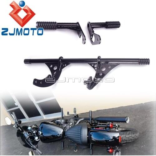 1 Set Highway Crash Bar Bumper Passenger Peg Bodywork Frame Slider For Harley Softail Street Bob Low Rider FXD FXBB Engine Guard