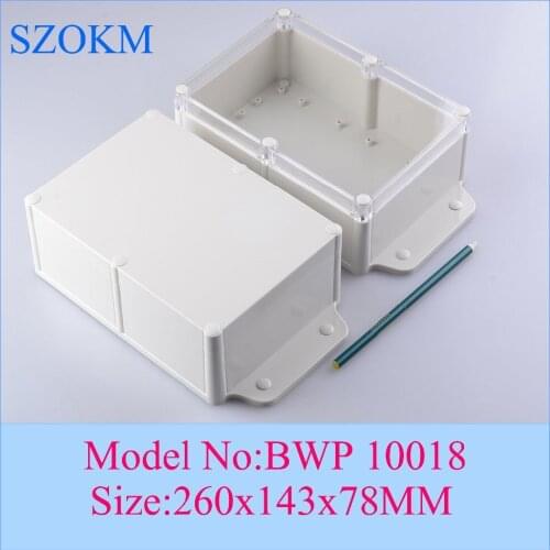 10 pcs/lot enclosure plastic Waterproof dustproof anti-corrosion plastic enclosure 260x143x78mm
