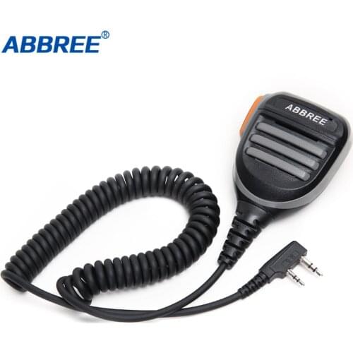 Abbree Rainproof PTT Shoulder Speaker Microphone FOR Baofeng DM-860 DM-1701 DM-X DMR UV-82 UV-5R Walkie Talkie Two Way Radio