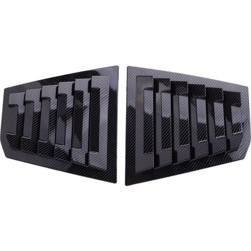 Side Window Louver Shutter Cover Trim Pad Car ABS Carbon Fiber Texture Black fit for Chevrolet Cruze 2016 2017 2018 2019