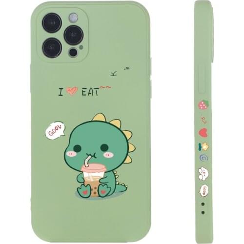 Cartoon Clown Design Of The Side Liquid Silicone Phone Case For iPhone 11 12 Pro Max Mini X XR XS 7 8 Plus Shockproof Cover