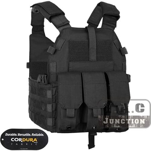 Emerson LBT-6094K Combat MOLLE Vest W/ M16 Magazine Pouch For Airsoft Military Tactical M4 Body Armor Plate Carrier Vest Black