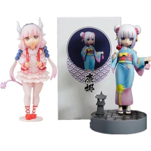 Miss Kobayashis Dragon Maid Anime Figure Kanna Kamui 1/6 scale Action Figure Toys Kanna Backpack Girl Figurine Model Doll Gift