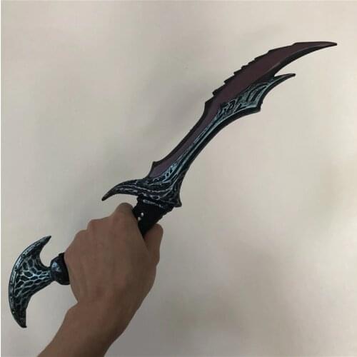 Movie Game Anime 1:1 Orc Anti Mage Scythe of Vyse Elf Weapon Figure Model Halloween Cosplay Prop PU Weapon Kids Role 50