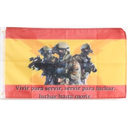 Spain Flag Spanish Empire with Burgundy Cross Banner Special Operations 100D Polyester 3x5FT 90x150cm Flag