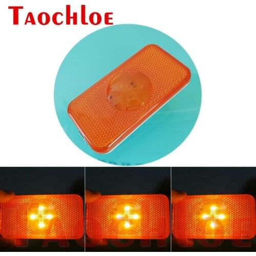 10Pcs 24V LED Side Marker Lights Amber Indicator Lamps For Volvo FH/FM/FL Heavy Trucks Clearance Lights