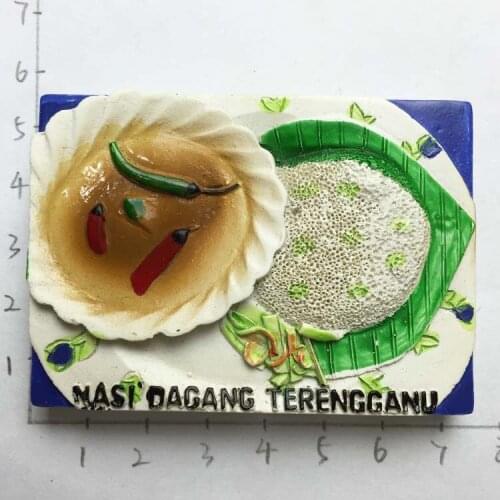 Malaysia travel to commemorate the characteristics of three-dimensional magnet fridge Terengganu rice