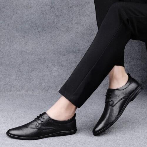 Men sports leather shoes for hot para flat hombre masculino 2020 Mens fashion shoe sale mens man causal informales casuales de