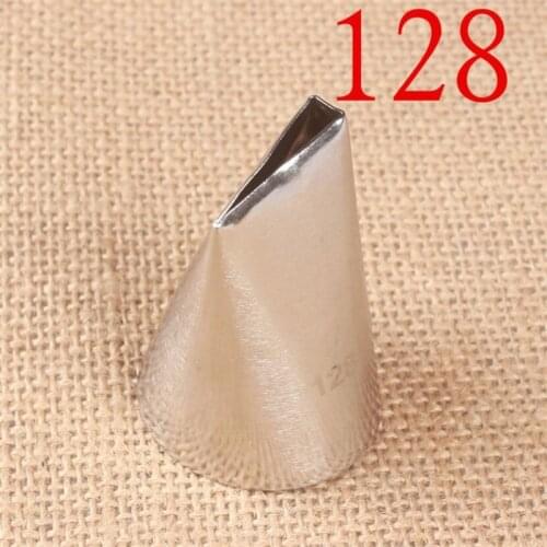 128# Drop Flower Piping Tip Large Size Cream Nozzle Decor Tip Icing Nozzle Cake Fondant Pastry Baking Decorating Tools