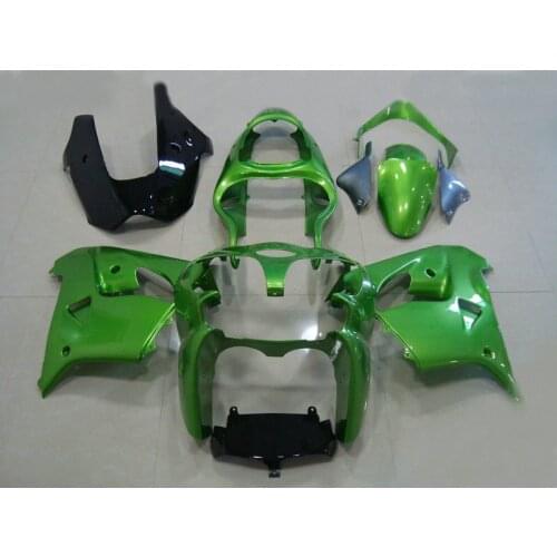 ABS plastic cheap fairing for Kawasaki bright green ZX9R 02 03 motorcycle body repair road Fairings Ninja ZX 9R 2002 2003