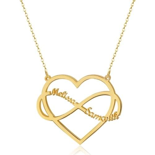 Customized Name Necklaces Heart-shaped High Quality Stainless Steel Personalized Jewelry For Women 316L Valentines Day Present