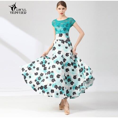 2021 New ballroom dance competition dress dance ballroom waltz dresses standard dance dress women ballroom dress S9076