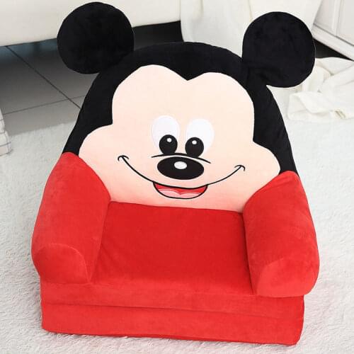 Disney Children Portable Sleeping Chair Sofa Bed Baby Boys Girls Plush Toy Sofa Stuffed Seat Chair for Children Nap Bed Chair