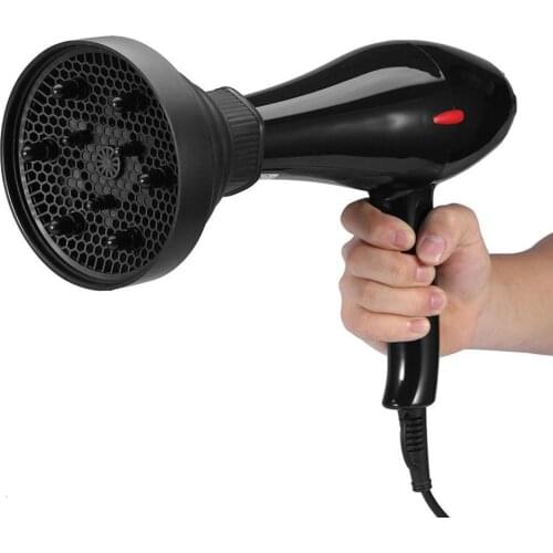 Portable Hair Dryer Blower Hood Diffuser Hairdresser Tool Travel Folding Silicone Telescopic Dryer Hood Hair Drying Black