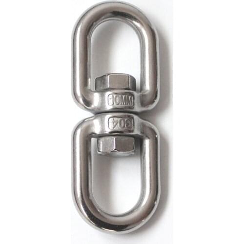 10/12/14/16mm Double Eyes End Swivel Heavy Marine Grade Stainless Steel 304 Eye-Eye End Swivel Anchor Chain Connector Shackle