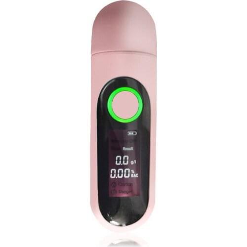 Professional-Grade Accuracy Breath Alcohol Tester, USB Rechargeable Portable Breath Alcohol Tester with Backlight LCD Display