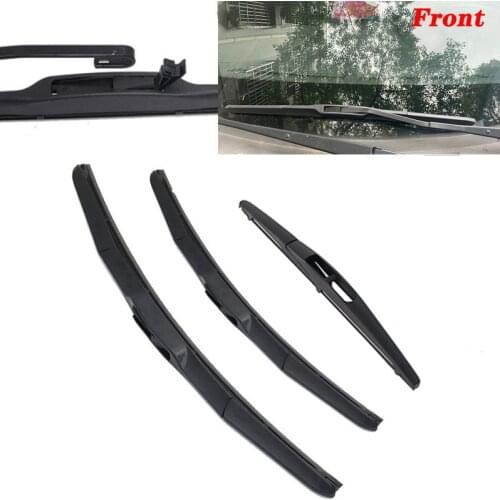 Car Front & Rear Wiper Blades Set For Suzuki Vitara MK4 2015 2016 2017 2018 2019 2020 Windshield Windscreen Wiper blade