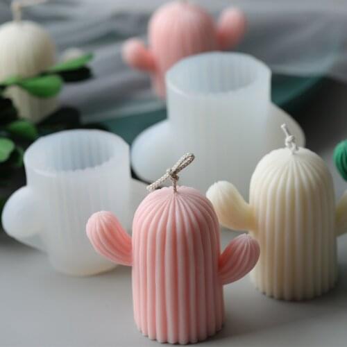 Cactus Silicone Mold Scented Candle Mold DIY Material Succulent Mousse Chocolate Bread Ice Tray Mold Candle Making Kit
