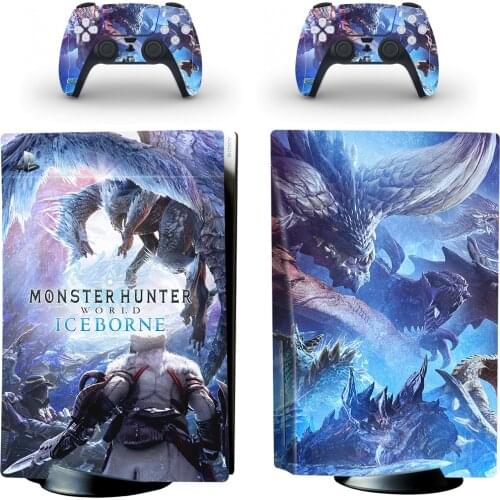 Cool Monster Hunter Style Skin Sticker for PS5 CD Version PlayStation 5 CD Version Console & Controllers Skins