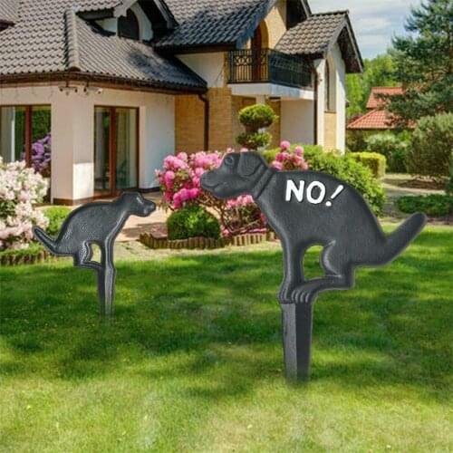 No Pooping Yard Sign Cast Iron Dog Poop Yard Sign Stop Dogs From Pooping On Your Lawn For Outdoor Lawn Garden Yard Home Decor