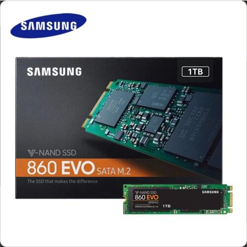 SAMSUNG 860 EVO SSD M.2 2280 1TB Internal Solid State Disk 500GB 250GB Hard Drive HDD M2 for Laptop Desktop PC TLC PCLe