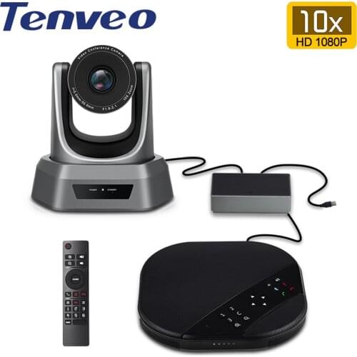 VA3000 2MP 10x Zoom HD Video and Audio All in one Collaboration System speakerphone Hub for Big Meeting Rooms