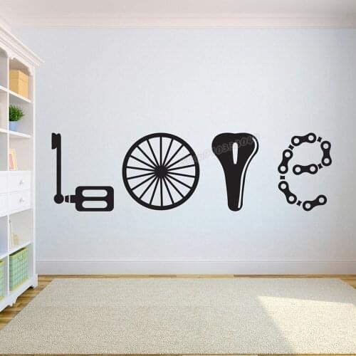 Bicycle Wall Decal Motorcross Free style Dirt Bike Wall Stickers dirt bike motorcycle parts Vinyl kids boys room Decor C483
