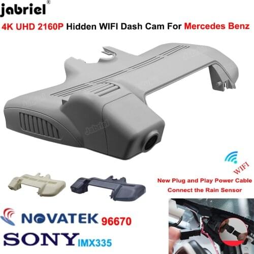 4K Dash Cam 2160P Plug And Play Wifi Car Dvr Camera for Mercedes Benz S Class w220 w221 S320 S350 S400 S450 S500 S600 2015-2020