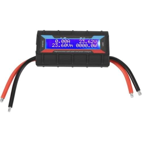 4.8V~60V 130A High Accuracy Watt Meter Voltage Amp Meter Power Analyzer Digital LCD Watt Power Tester Voltage Meter