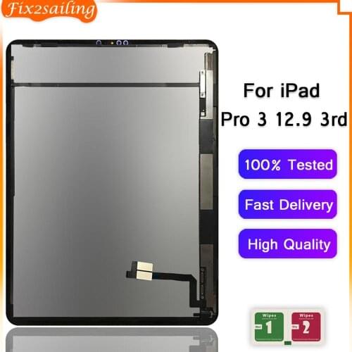 LCD For Apple iPad Pro 3 12.9 3rd 4th Gen 2018 A1876 A2014 A1895 A1983 LCD Display Digitizer Sensors Assembly Panel Replacement