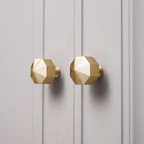 Brand New 2PCS Pure Brass European Furniture Handles Drawer Pulls Cupboard Wardrobe Kitchen Shoe Cabinet Pulls Handles & Knobs