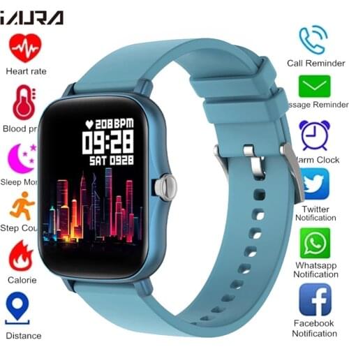 2021 Smart Watch Men 1.7 Inch Full Touch Heart Rate Fitness Tracker Watches Women Sports Smartwatch For Android IOS PK P8 Plus